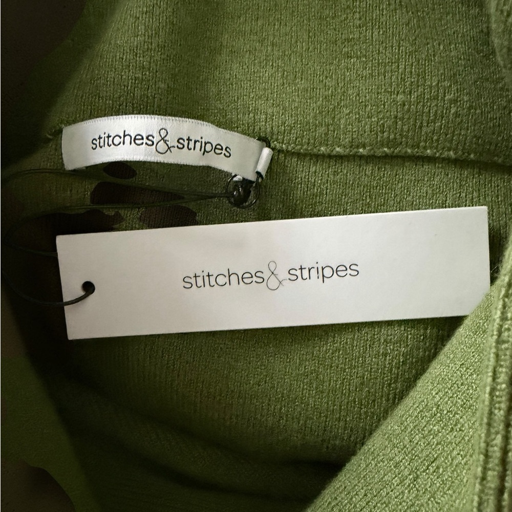 NWT Stiches and Stripes Green Sweater Dress - Picture 6 of 6
